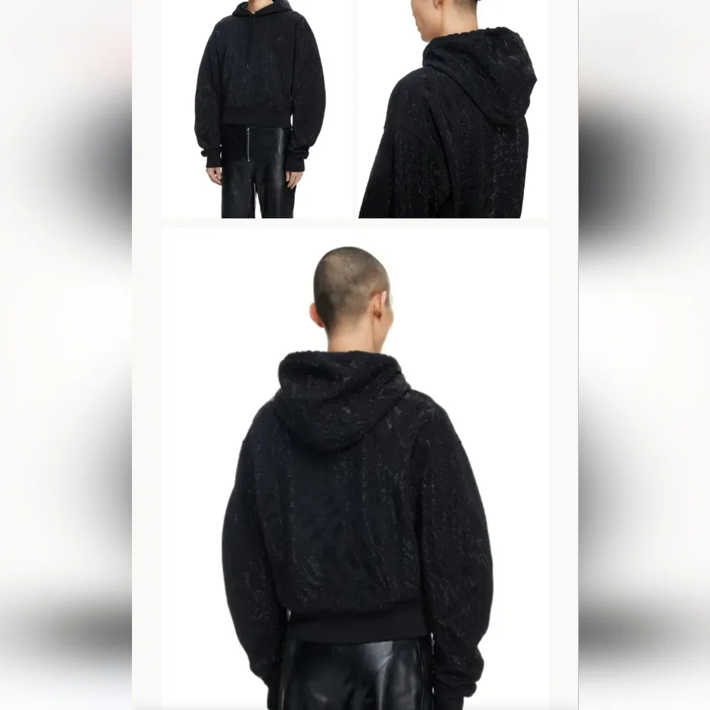 NWT Rhinestone-embellished Hoodie, Mugler x HM H&M - Picture 4 of 7